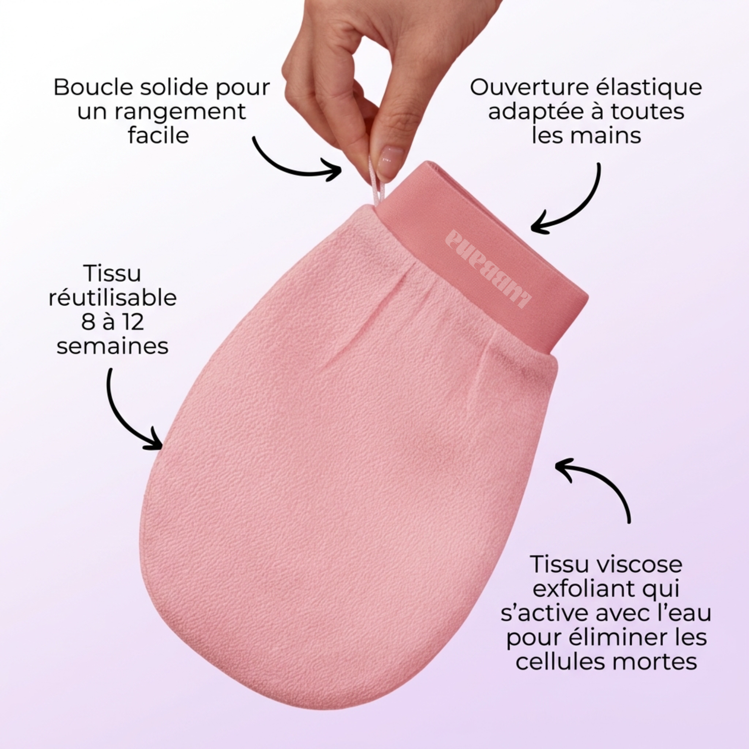 Gant exfoliant Corps et visage LUBBANA®
